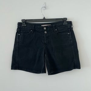 VINCE Black Denim Shorts